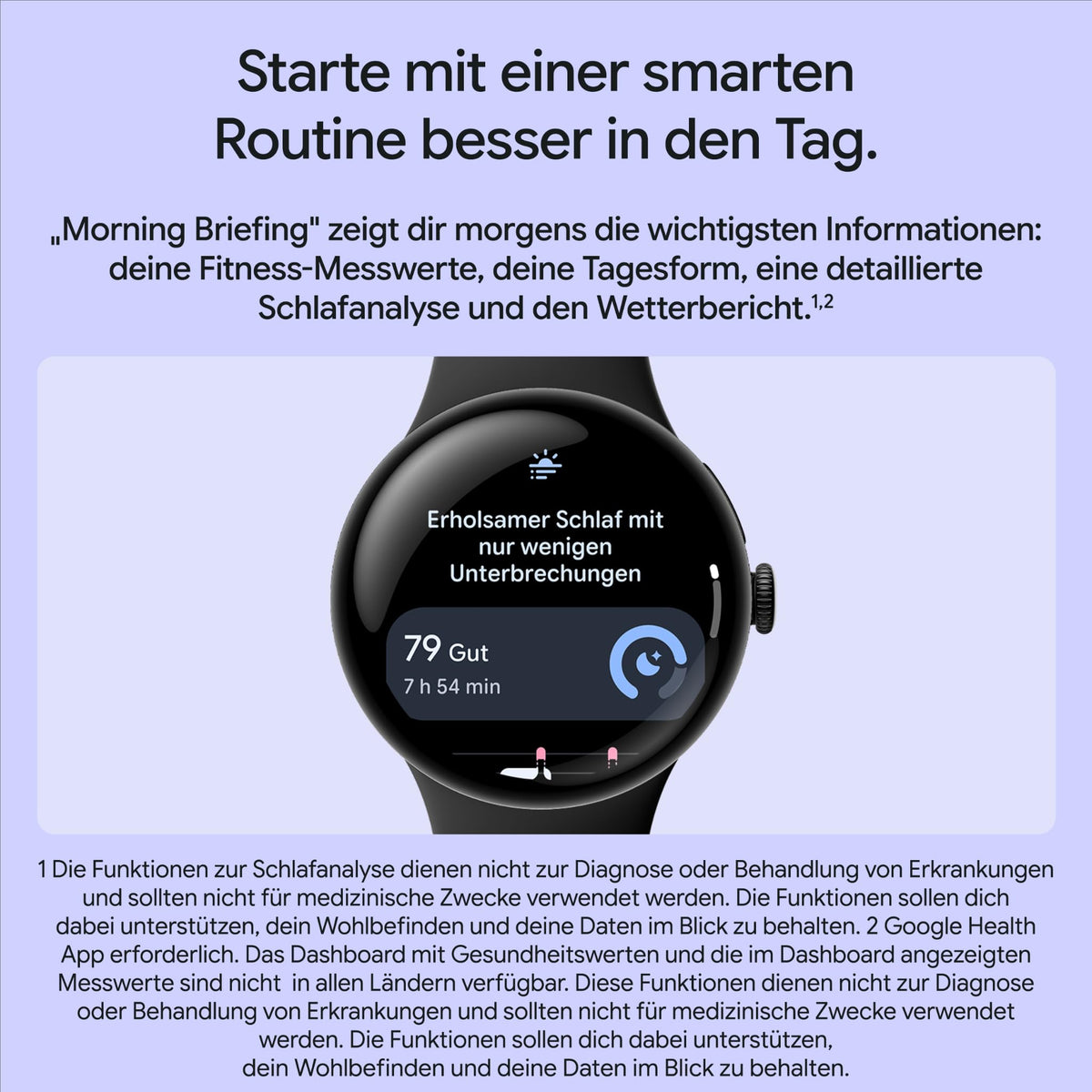 Google Pixel Watch 5 (45 mm) - Smartwatch - Pyrite Case/Olive Band, Wi-Fi - GA10896-DE