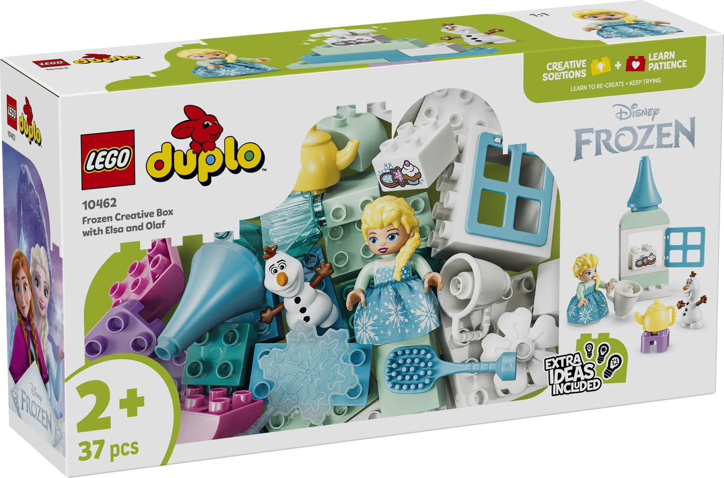 LEGO DUPLO | Disney Frozen creative box with ELSA and Olaf - learning toy to promote motor skills for toddlers - Montessori set with 2 figures - gift for girls and boys aged 2 and over - 10462