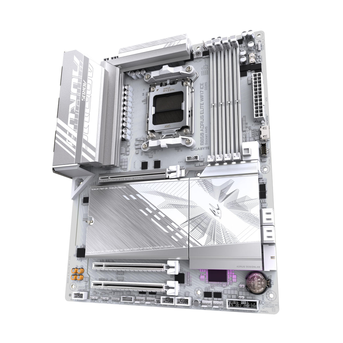 Placa de bază GIGABYTE B850 AORUS Elite WIFI7 - compatibilă cu procesoarele AMD Ryzen 9000 Serie, VRM digital cu 14+2+2 faze, suport pentru memorie DDR5 de până la 8200MHz (OC), 1xPCIe 5.0 + 2xPCIe 4.0 M.2, LAN de 2,5, WiFi 7, USB 3.2 Gen 2x2.