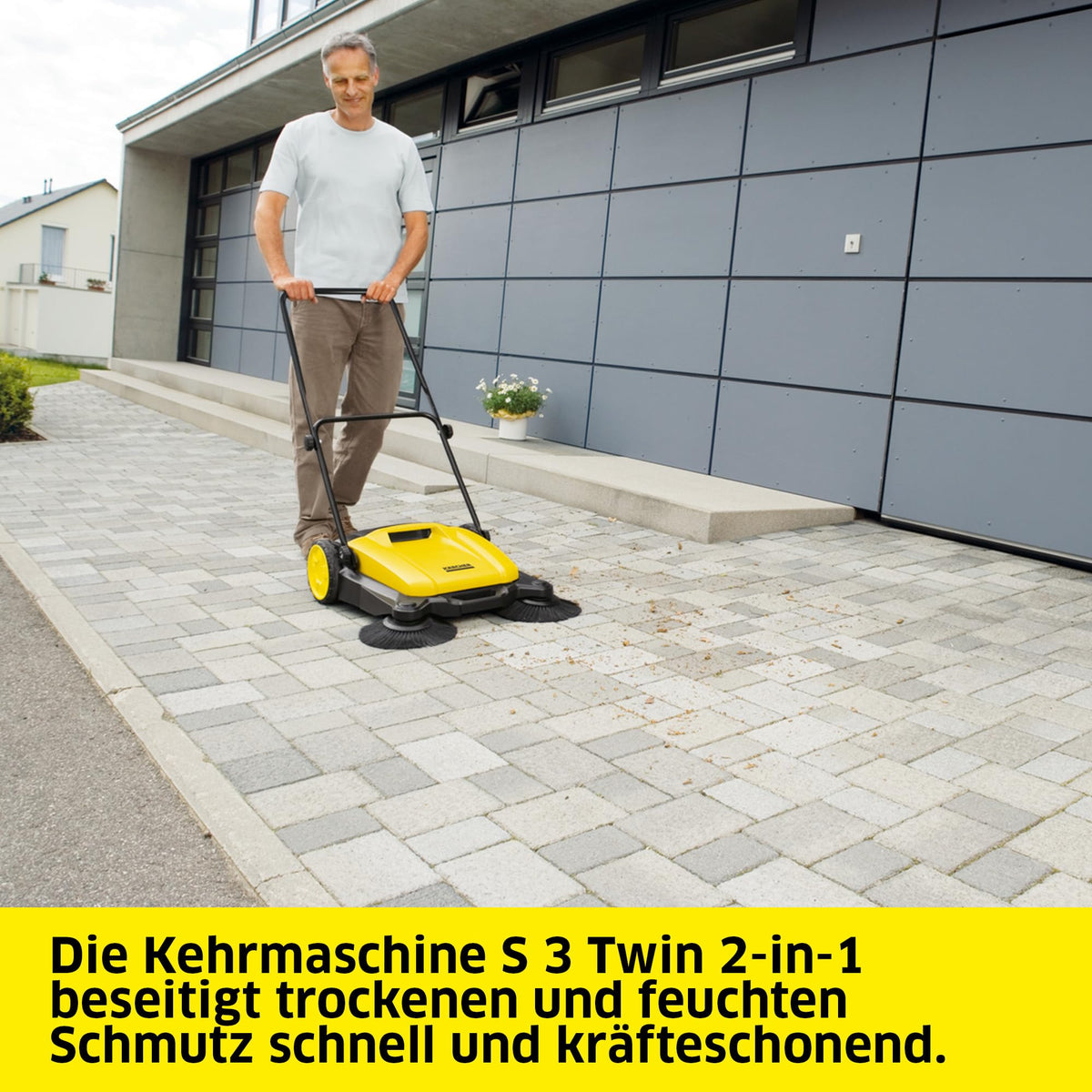 Kärcher Sweeper S 3 Twin 2-in-1, up to 1,800 m²/h area - 1.766-315.0
