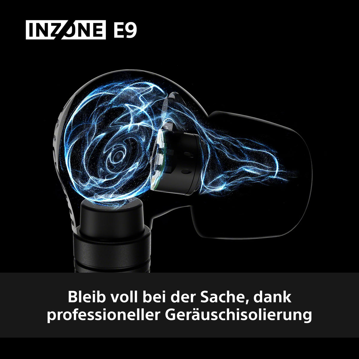 Sony INZONE E9 In-Ear Gaming Headphones - developed with Fnatic, sound isolation, adjustable EQ, USB-C audio box, PC streaming - White - IERG900W.CE7