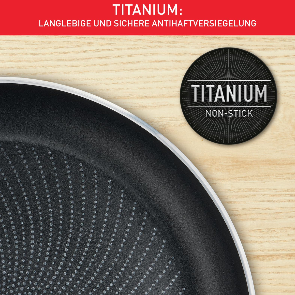 Tefal Infinite Induction Frying Pan 30 cm, frying pan with non-stick coating, Thermo-Signal for ideal frying temperature, easy to clean, suitable for all types of cooktops, premium stainless steel, H81507 - H8150725