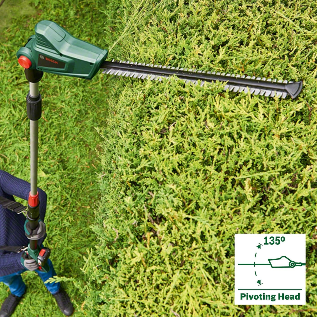Bosch Akku-Heckenschere UniversalHedgePole 18 (fără acumulator/încărcător) - 06008B3001