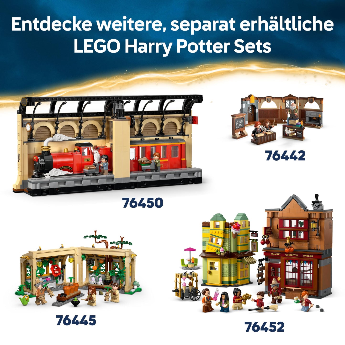 LEGO Harry Potter Hogwarts Castle: The Main Tower - Toy with Flying Key, Magic Chess Room, 12 Minifigures - Gift for Boys, Girls & Adult Fans from 10 Years - 76454