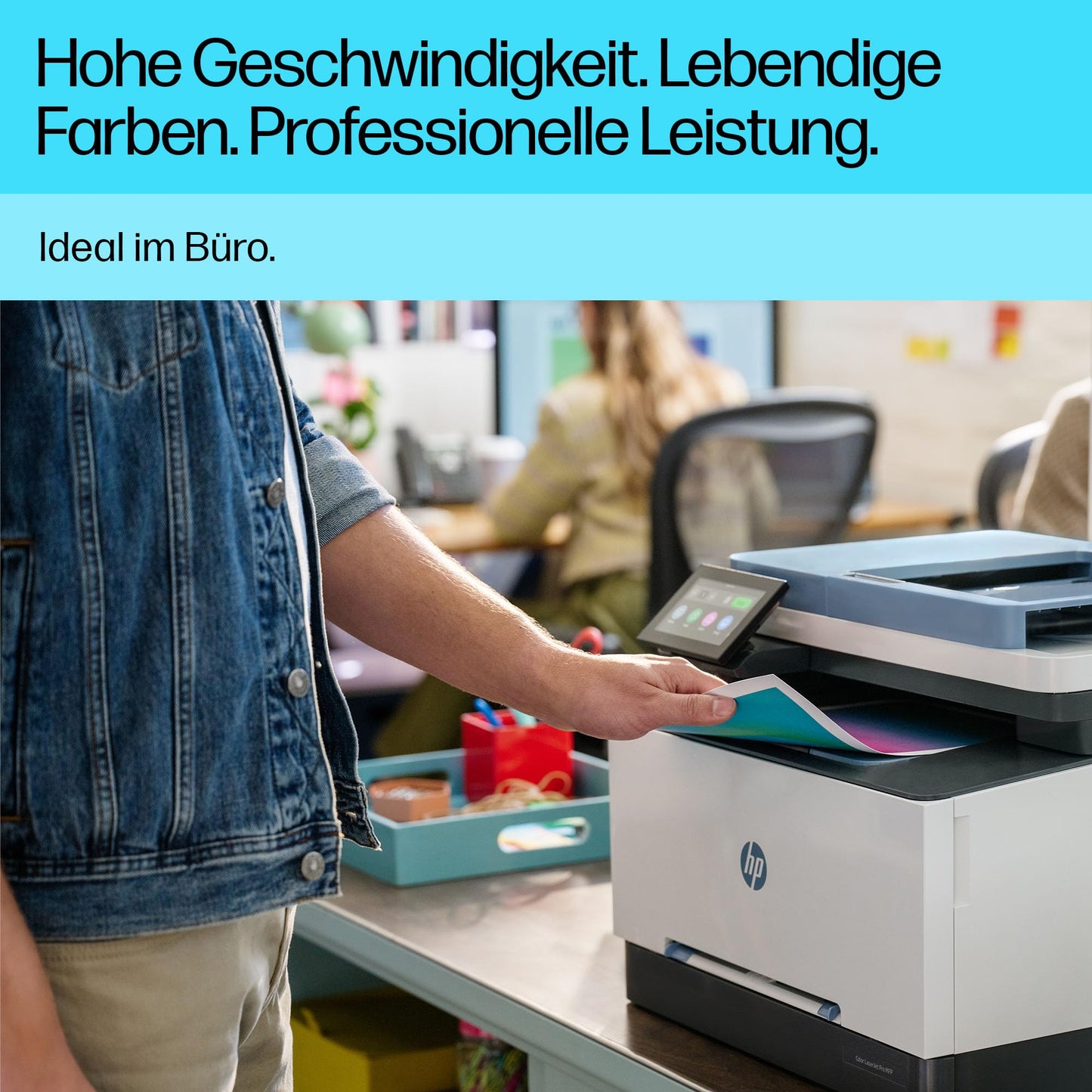 HP Color LaserJet Pro MFP 3302fdng Multifunction Color Laser Printer, Fax, Automatic Two-Sided Printing, High Print Speed, Touchscreen, Ethernet, USB, Wolf Pro Security - 759V1F#ABD