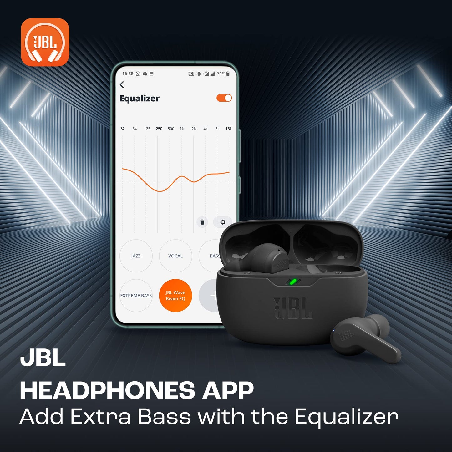 JBL Wave Beam – wireless in-ear earphones (model 2022) - JBLWBEAMBLK