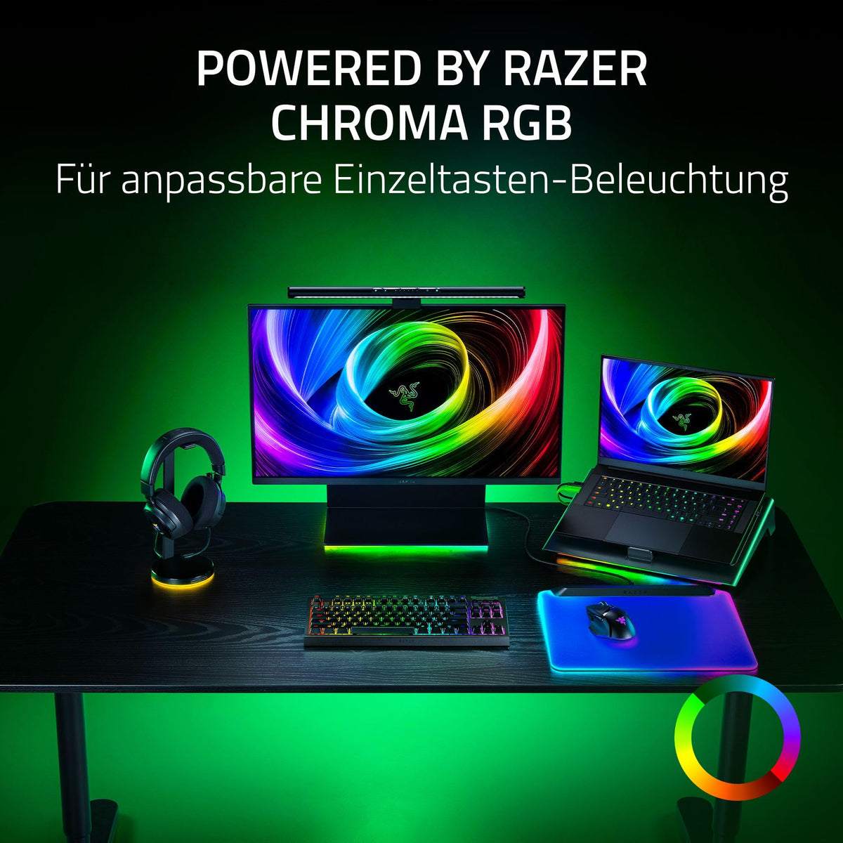 Razer BlackWidow V4 Tenkeyless HyperSpeed (Orange Tactile Switch) - Wireless Hot-Swap Gaming Keyboard - Without Numpad - Bluetooth & HyperSpeed 1000Hz - Snap Tap - QWERTZ DE Layout | Black - RZ03-05480400-R3G1