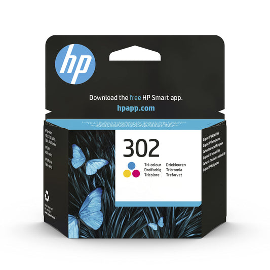 HP 302 Tri-color Original Ink Cartridge (F6U65AE)