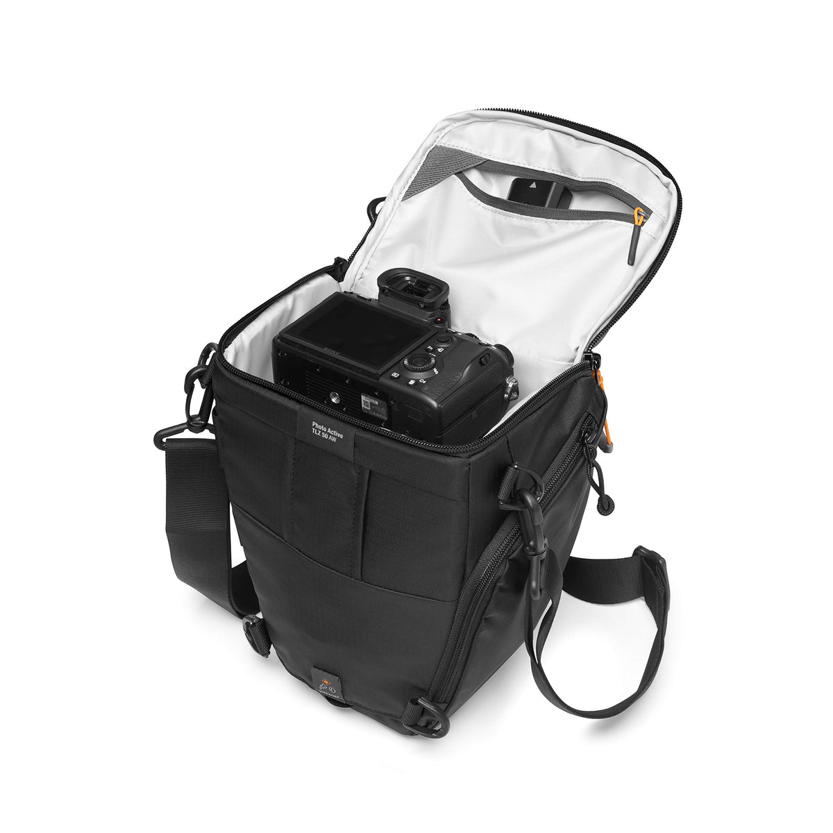 Lowepro Photo Active TLZ 50AW Toploader pentru camere DSLR și mirrorless - curea de umăr detașabilă - buzunare de depozitare - pentru camere mirrorless precum Sony Alpha 9 - LP37346-PWW