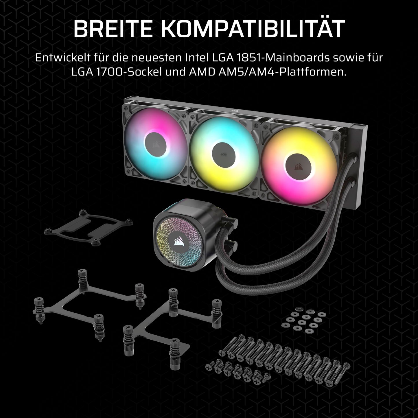 Corsair Nautilus 360 RS ARGB CPU Liquid Cooler - CW-9060093-WW