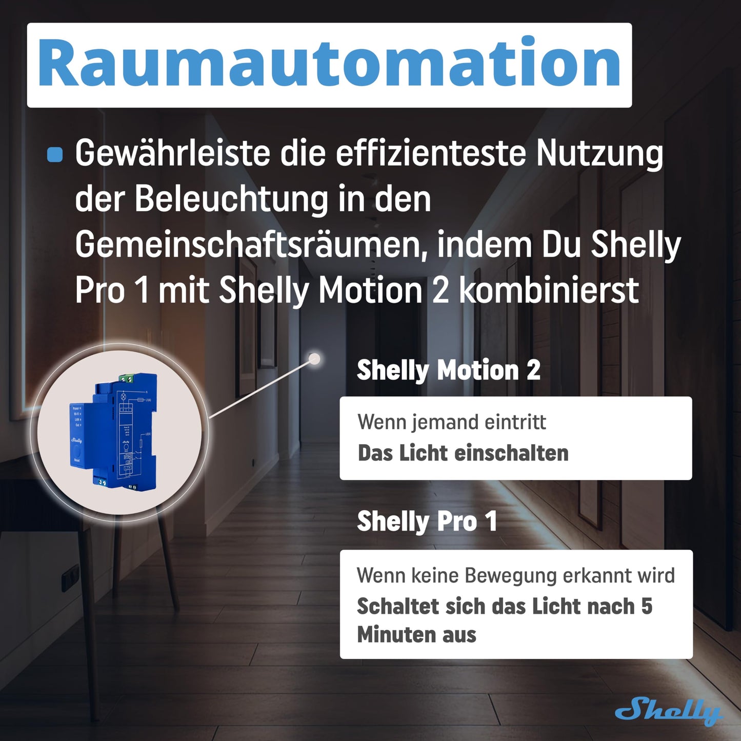 Shelly Pro 1 | LAN, WLAN 1-channel DIN rail smart switch with potential-free contacts - 16A | Light switch | Alexa & Google Home | iOS Android App | No Hub Required | Home automation - 3800235268001