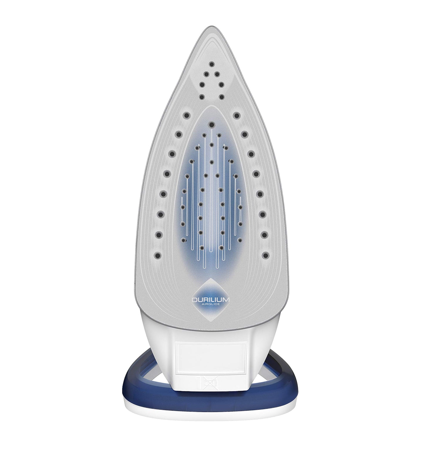 Tefal Easygliss steam iron, 2500 watts, steam boost 220 g/min., tank capacity 270 ml, Durilium Airglide soleplate, quick heat-up time, XL water tank refill opening, blue/white, FV5736