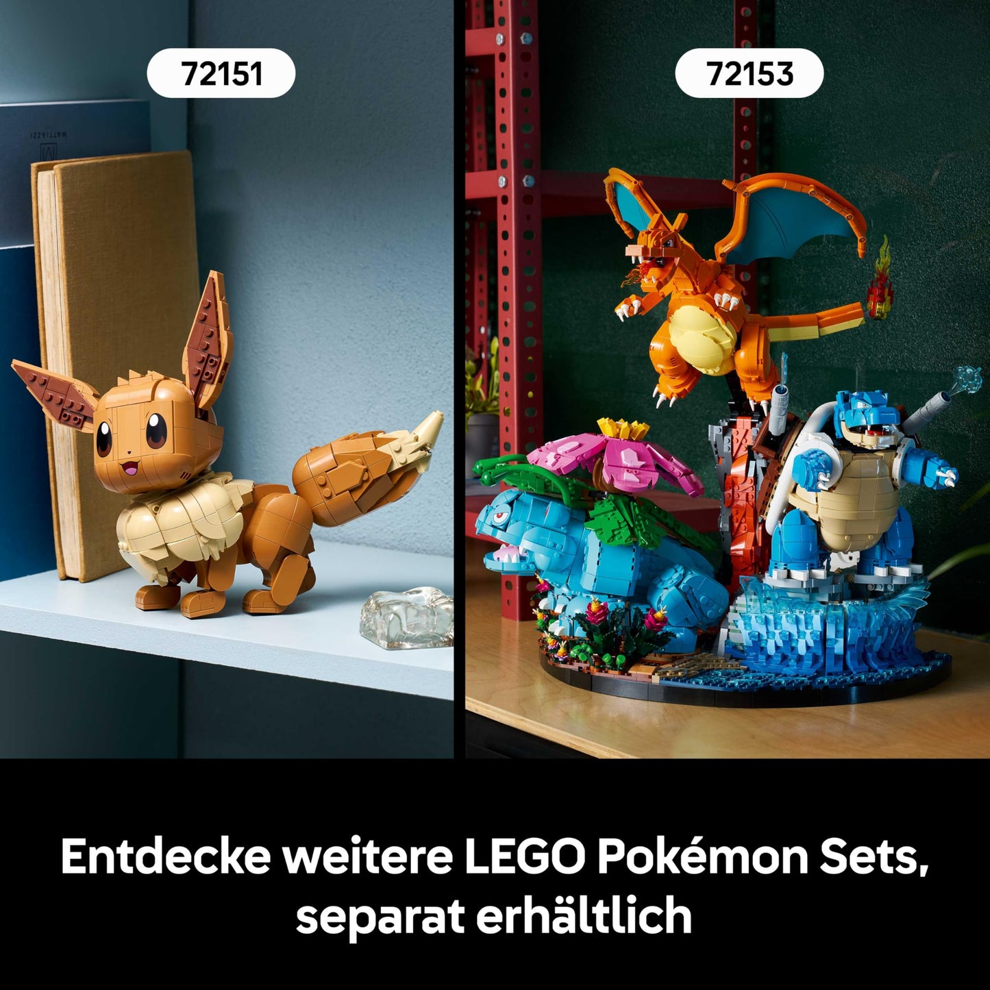 LEGO Pokémon Pikachu and Poké Ball - building set for adults - model building with movable anime figure and dynamic stand - DIY decoration for room or desk - gift for gaming fans - 72152