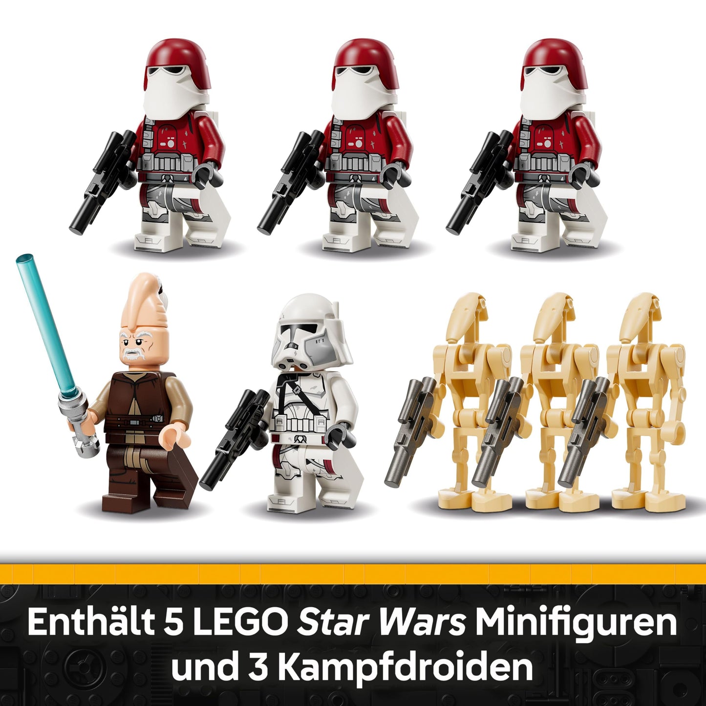 LEGO Star Wars: The Clone Wars Republican Juggernaut - toy with transport vehicle - building set with lightsaber - creative toy for children and adult fans - 75413