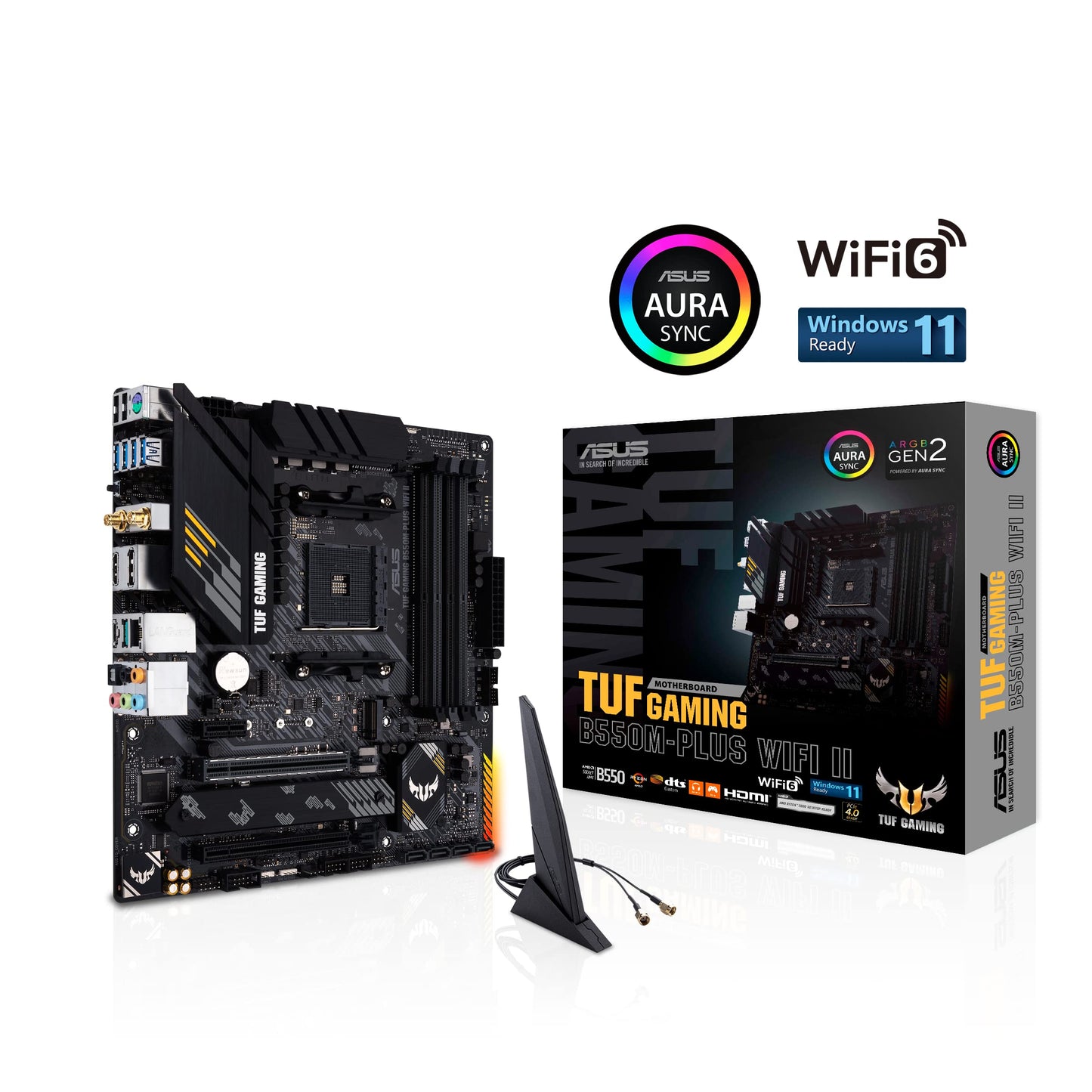ASUS TUF Gaming B550M-PLUS WiFi II motherboard socket Ryzen AM4 - 90MB19Y0-M0EAY0