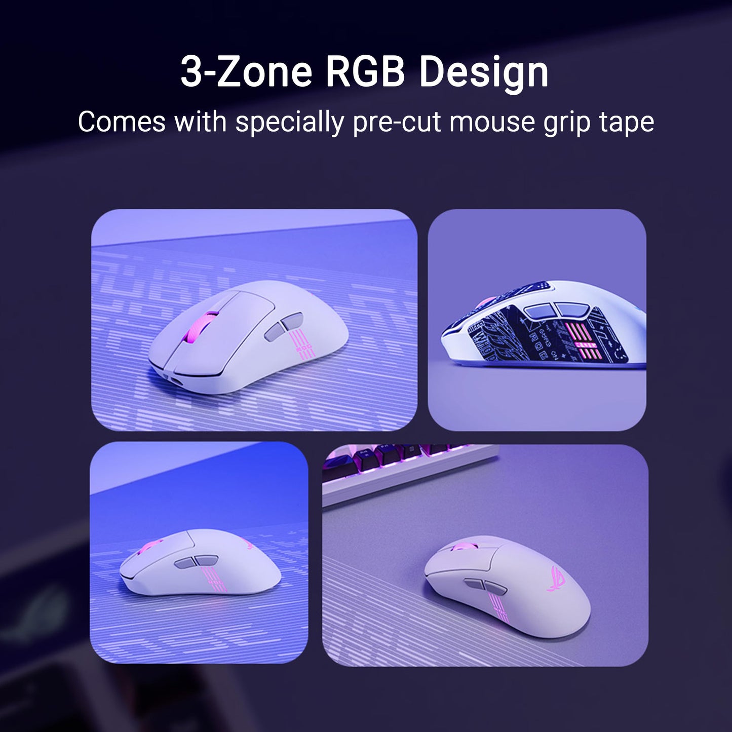 ASUS ROG Keris II Origin White 90MP04A0-BMUA10