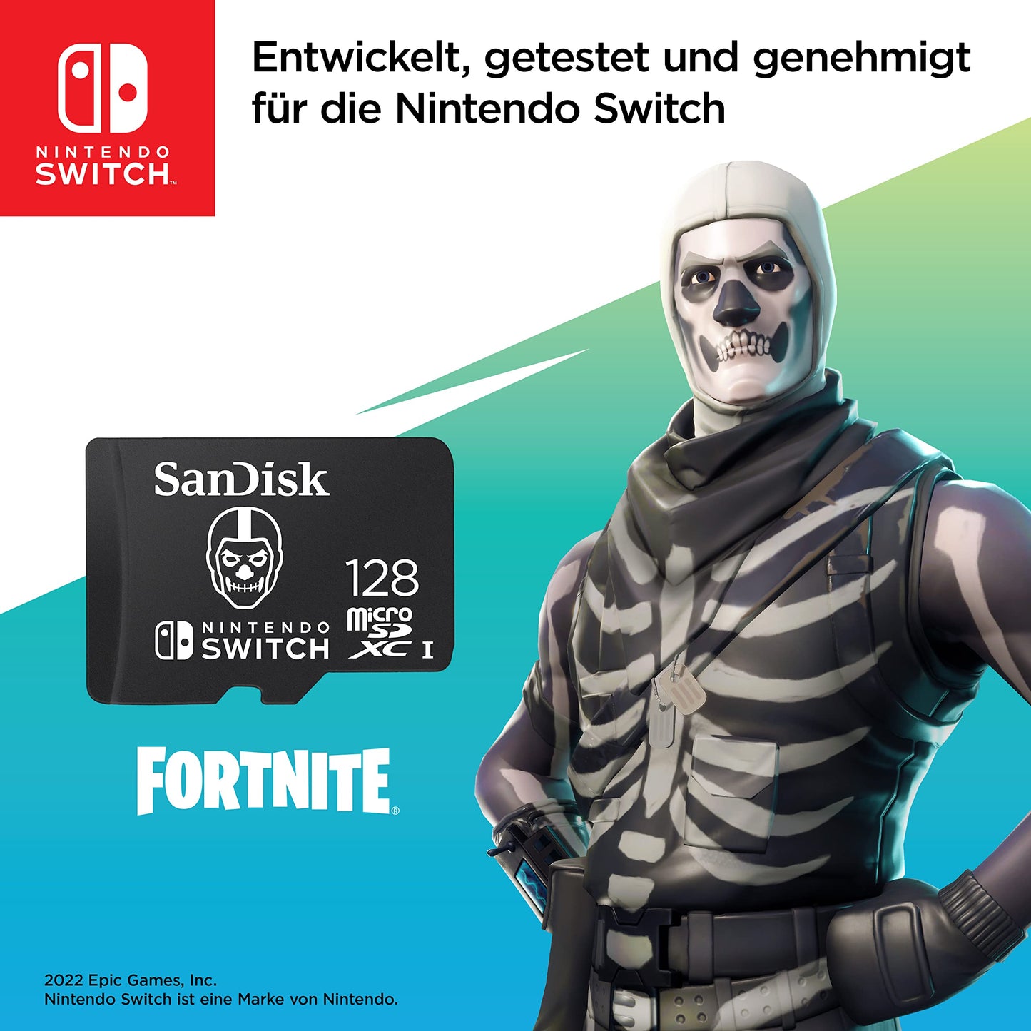 SanDisk microSDXC Nintendo Switch Fortnite 128GB (SDSQXAO-128G-GN6ZG)