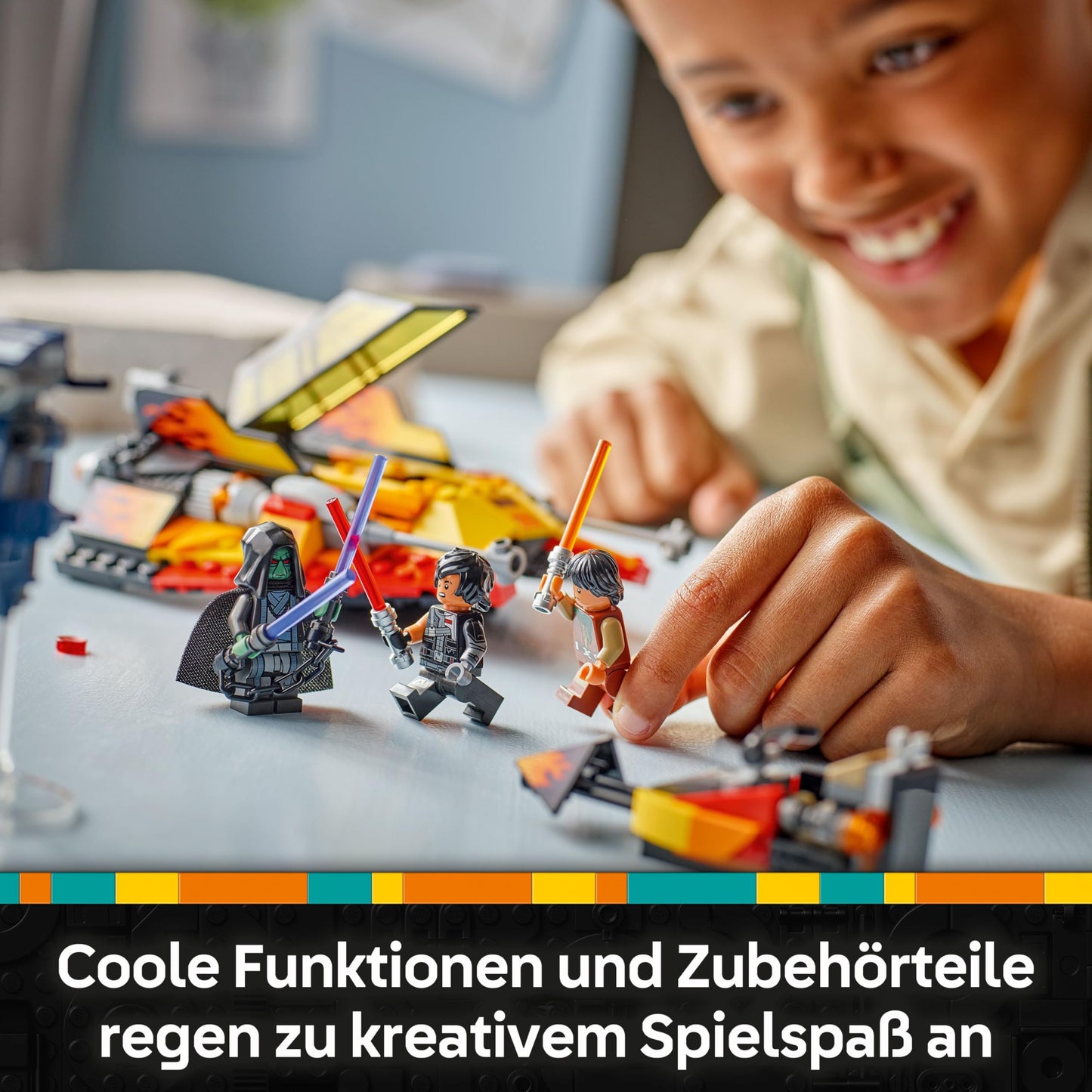 LEGO Star Wars The Force Burner Snowspeeder - building and collecting toy with 3 minifigures with lightsabers and speeder bike - gift for boys aged 7 and up & Rebuild the Galaxy fans - 75414