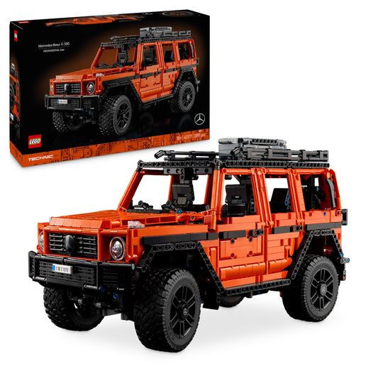 LEGO Technic Mercedes-Benz G 500 Professional Line, building set with car model of the G-Class, gift for adults, luxury off-road vehicle set, Mercedes collector's item, toy car 42177