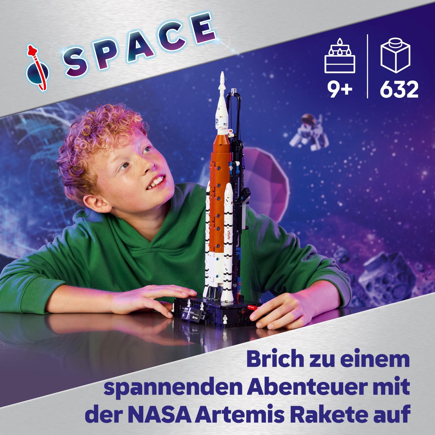 LEGO Technic NASA Artemis SLS heavy-duty rocket - children's rocket & spaceship toy - building model & model building construction toy for ages 9 and up - gift for boys and girls - 42221