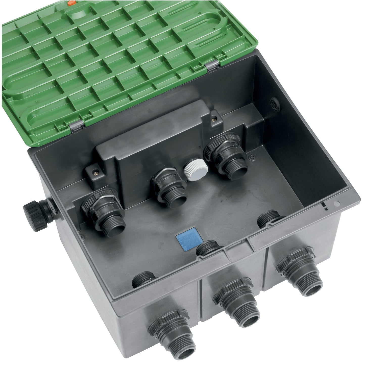 Gardena Valve Box V3: Floor installation box for underground installation of irrigation valves, easy installation and removal, with child safety lock (1255-20) - 1255-U