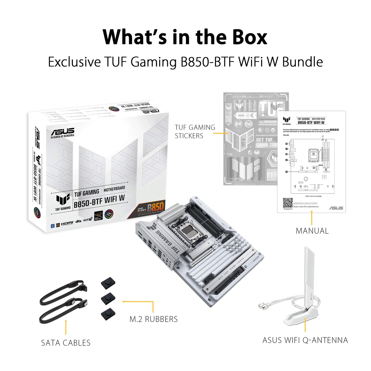 ASUS TUF Gaming B850-BTF WiFi W motherboard socket AMD AM5 - 90MB1KW0-M0EAY0