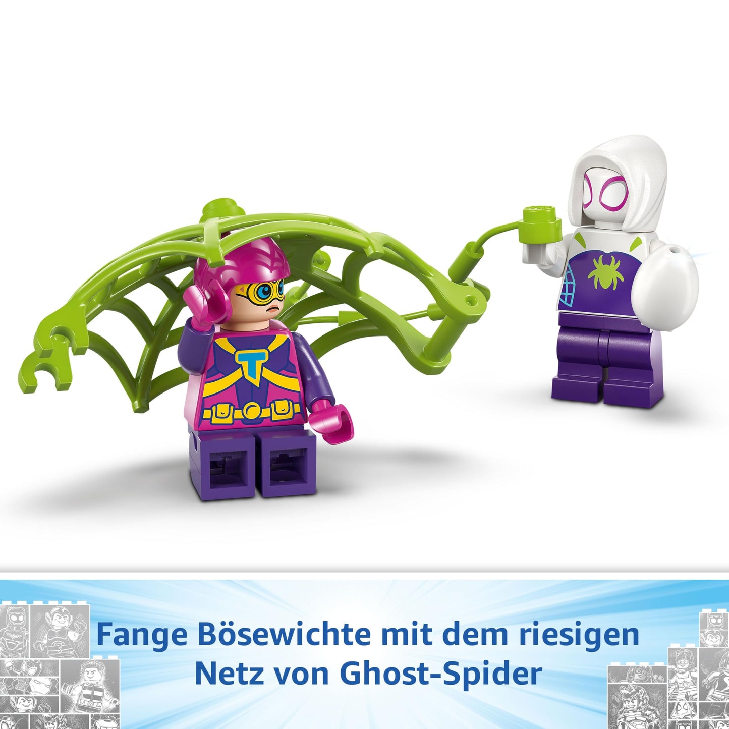 LEGO Marvel Showdown at the Treehouse: Spidey-Rex vs. Gobby-Raptor, building and play set with dinosaurs, gift with toy dinosaurs for boys and girls aged 4 and up, Spidey and his super friends 11200