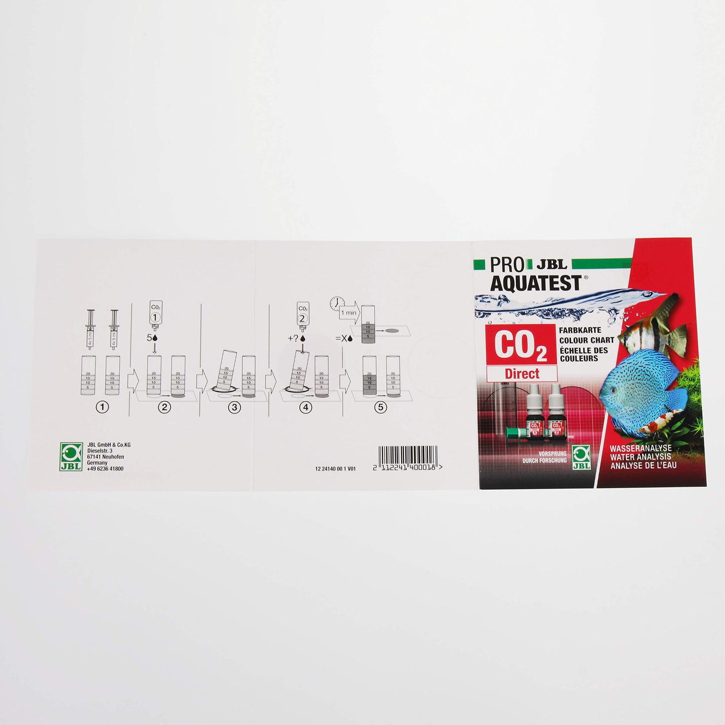 JBL water test set, for freshwater aquariums, ProAquaTest CO2 Direct - 2414000