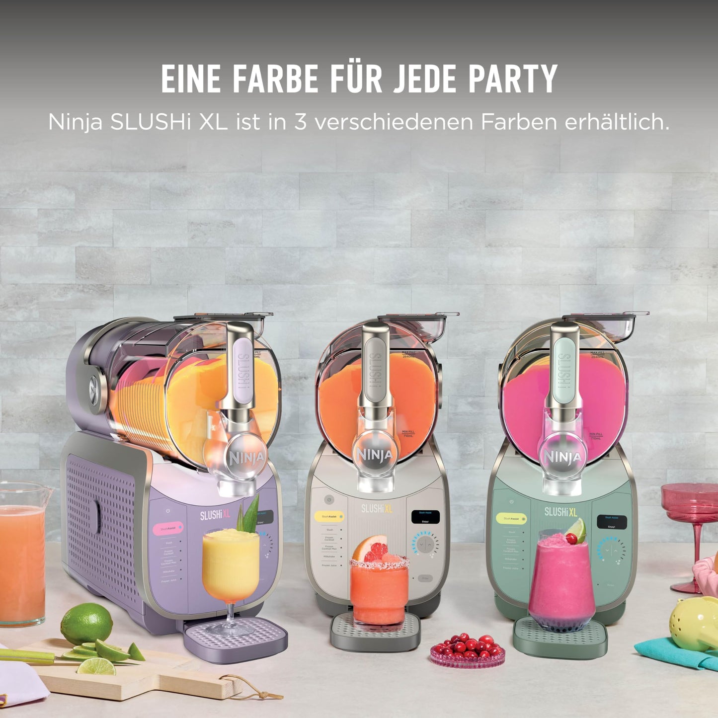 Ninja SLUSHi XL Slush Ice Cream Maker with SlushAssist Technology, Large Capacity of 3.7L (Max Capacity 2,840ml), for Slush, Frozen Cocktails and More, Mocha FS601EUBR