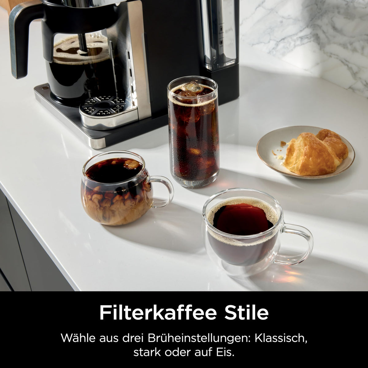 Ninja Prestige 2-in-1 aparat de cafea cu filtru și capsule, negru - CFN802EU