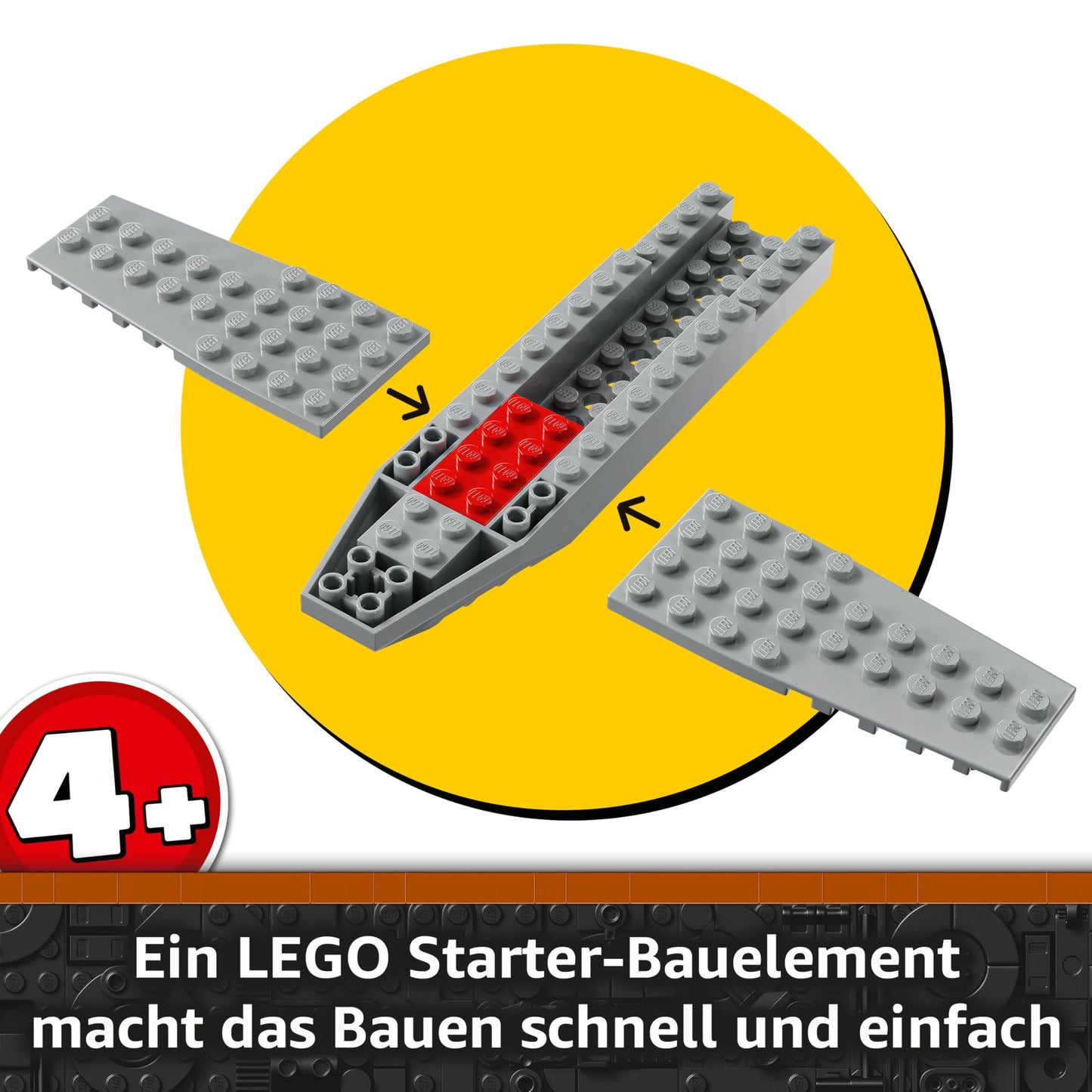 LEGO Star Wars 75410 Mandos and Grogus N-1 Starfighter toy with The Mandalorian, Grogu & R5-D4 minifigures, including buildable gas pump, starship starter set for boys and girls aged 4 and up