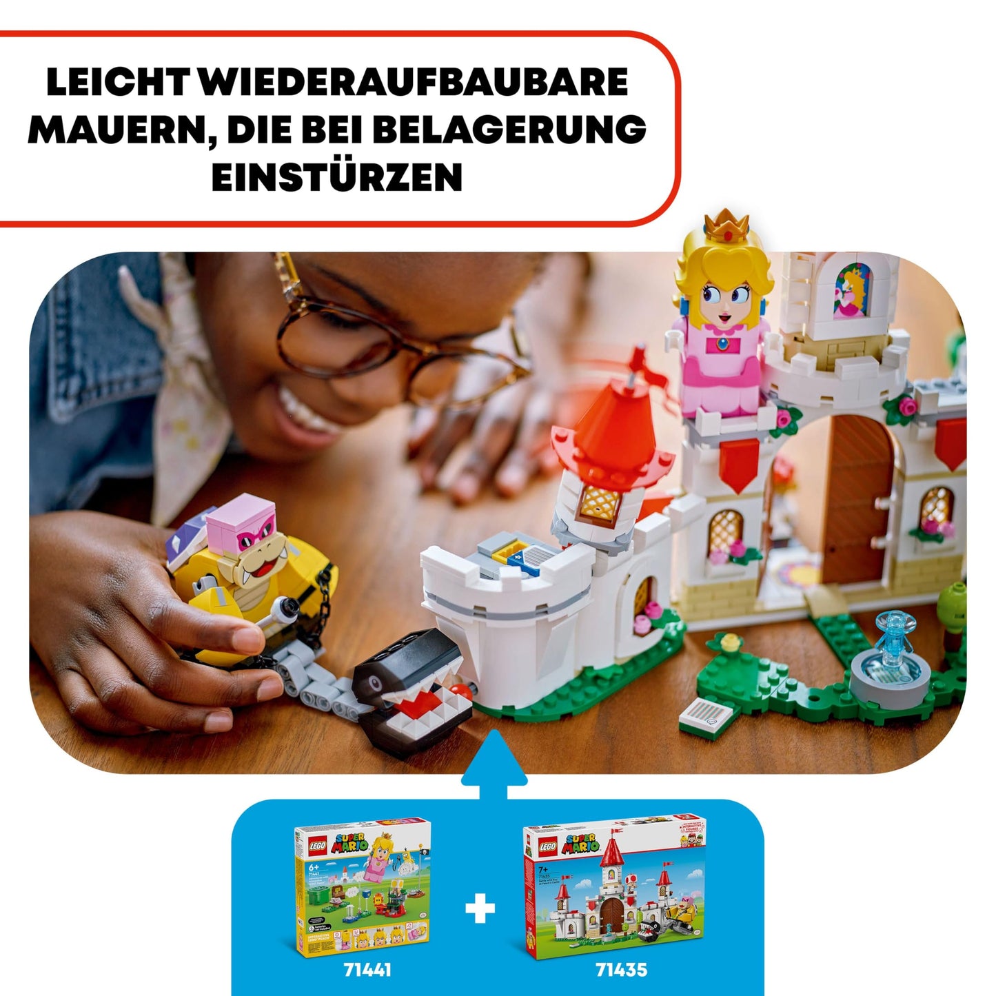 LEGO Super Mario Showdown with Roy at the Mushroom Palace, adventure playset with Nintendo characters, gift for girls, boys and gamers aged 7 and over 71435