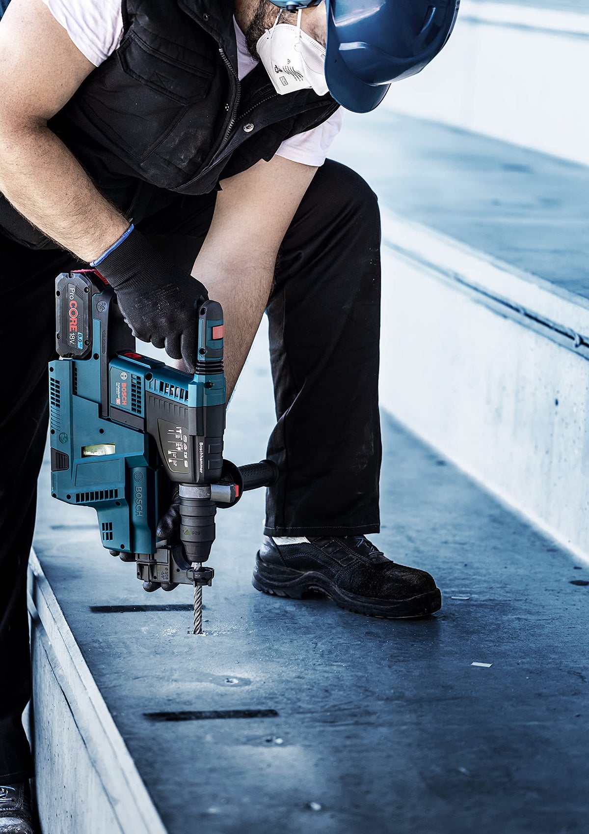 Bosch Professional 1x Expert SDS plus-7X Burghiu cu ciocan (pentru beton armat, Ø 20,00x250 mm, Accesorii pentru ciocanul de găurit) - 2608900142