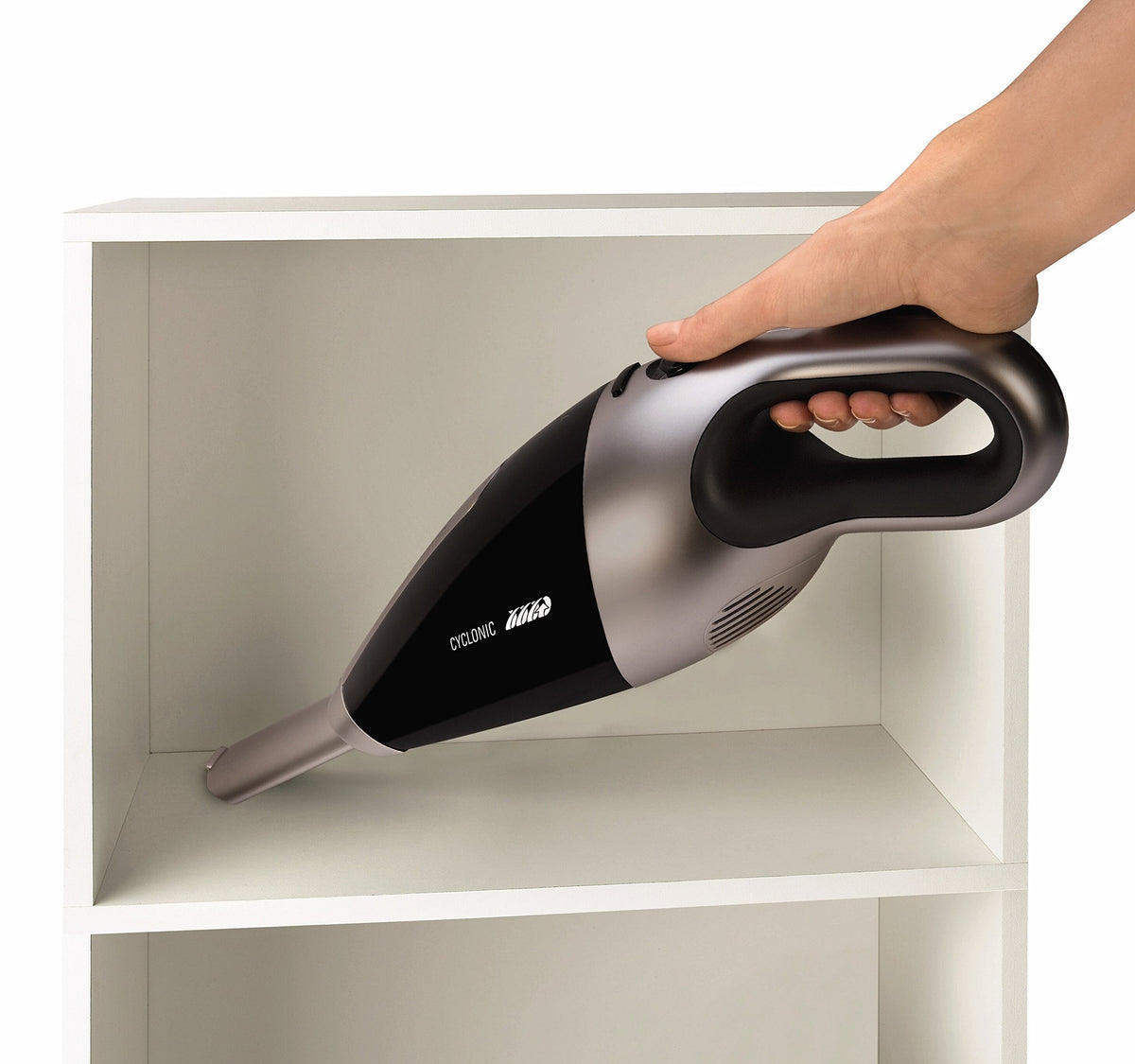 Rowenta Cordless Handheld Vacuum Cleaner Extenso Cyclonic 7.2 V, 350 ml dust capacity, cordless, operating time 16 minutes, integrated telescopic nozzle, chocolate/pearl metallic, AC4769 - AC476901