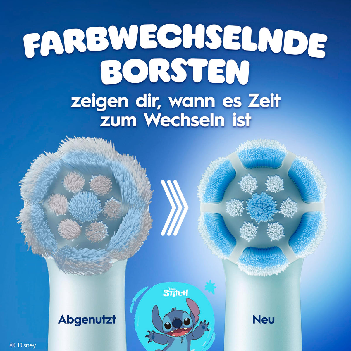 Oral-B iO Perii de schimb Kids 6+ Disney Stitch, Albastru, 4 bucăți - 8700216931069