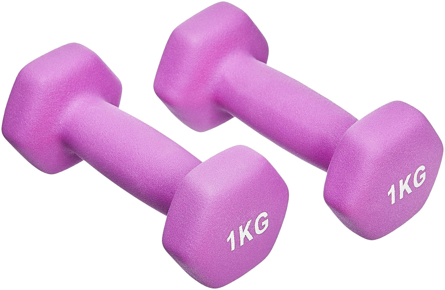 Amazon Basics Neoprene Dumbbell Pair, 2kg, Pink - GND001