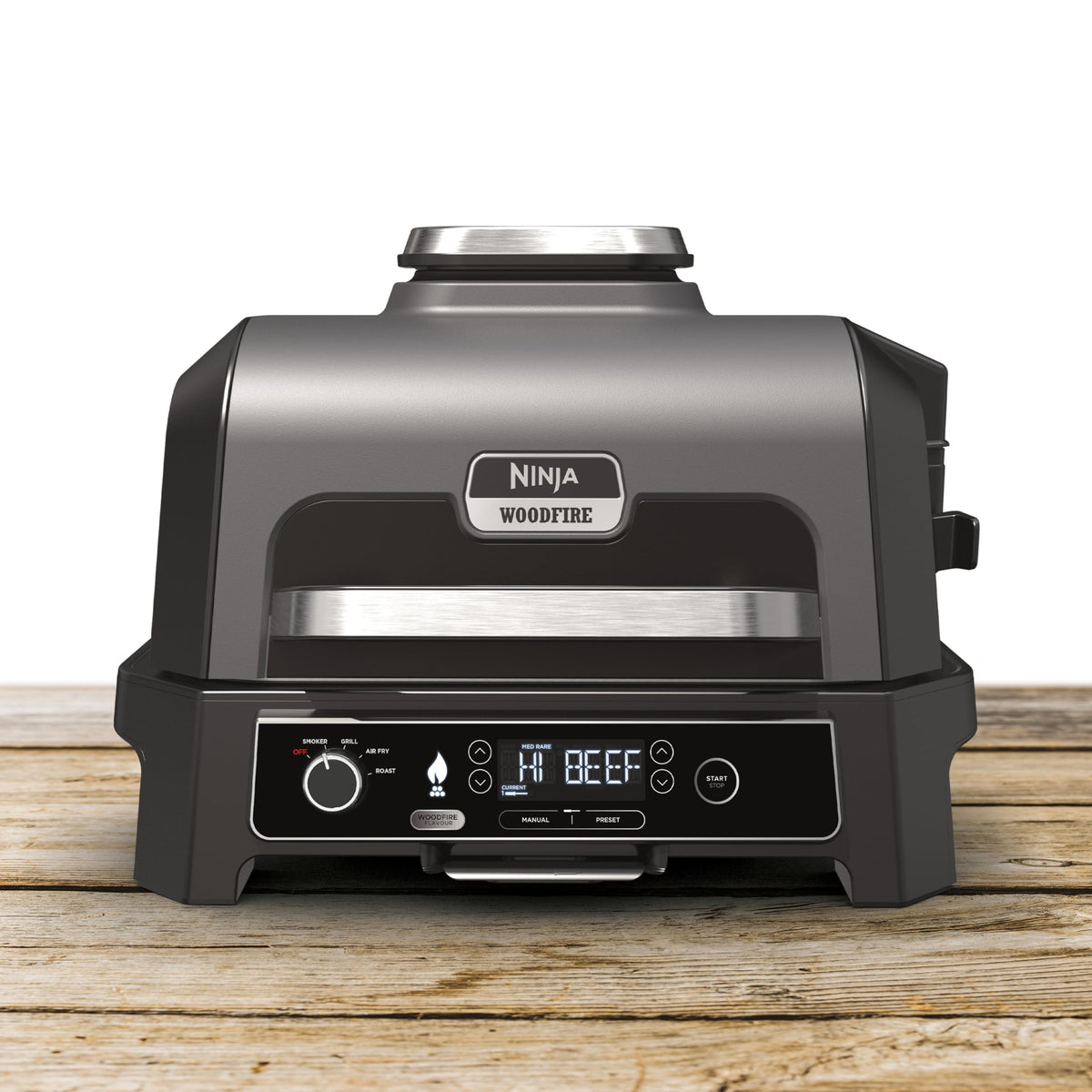 Ninja Woodfire Pro XL Electric Grill, Woodfire Pellets, Weatherproof, OG850EU
