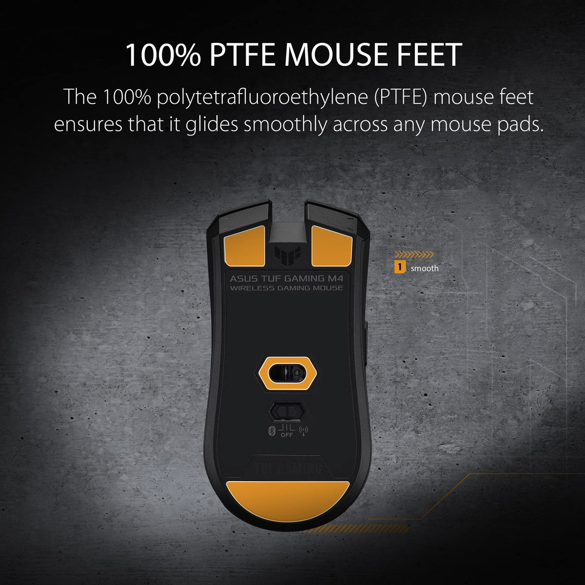 ASUS TUF Gaming M4 Wireless Optical Gaming Mouse - 90MP02F0-BMUA00
