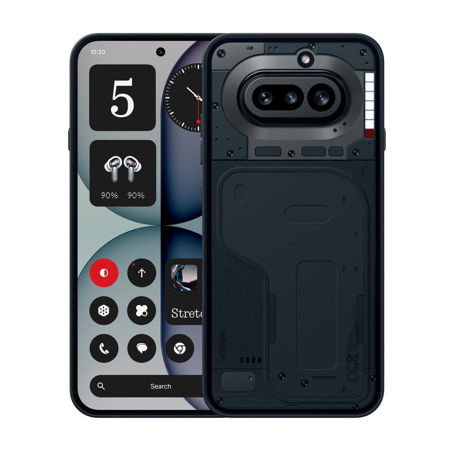Nothing Phone (4a) - 50 MP triple camera, up to 70x ultra zoom, transparent smartphone, long battery, 50W fast charging, 120Hz AMOLED, Glyph Bar, 8GB+256GB - black - A069