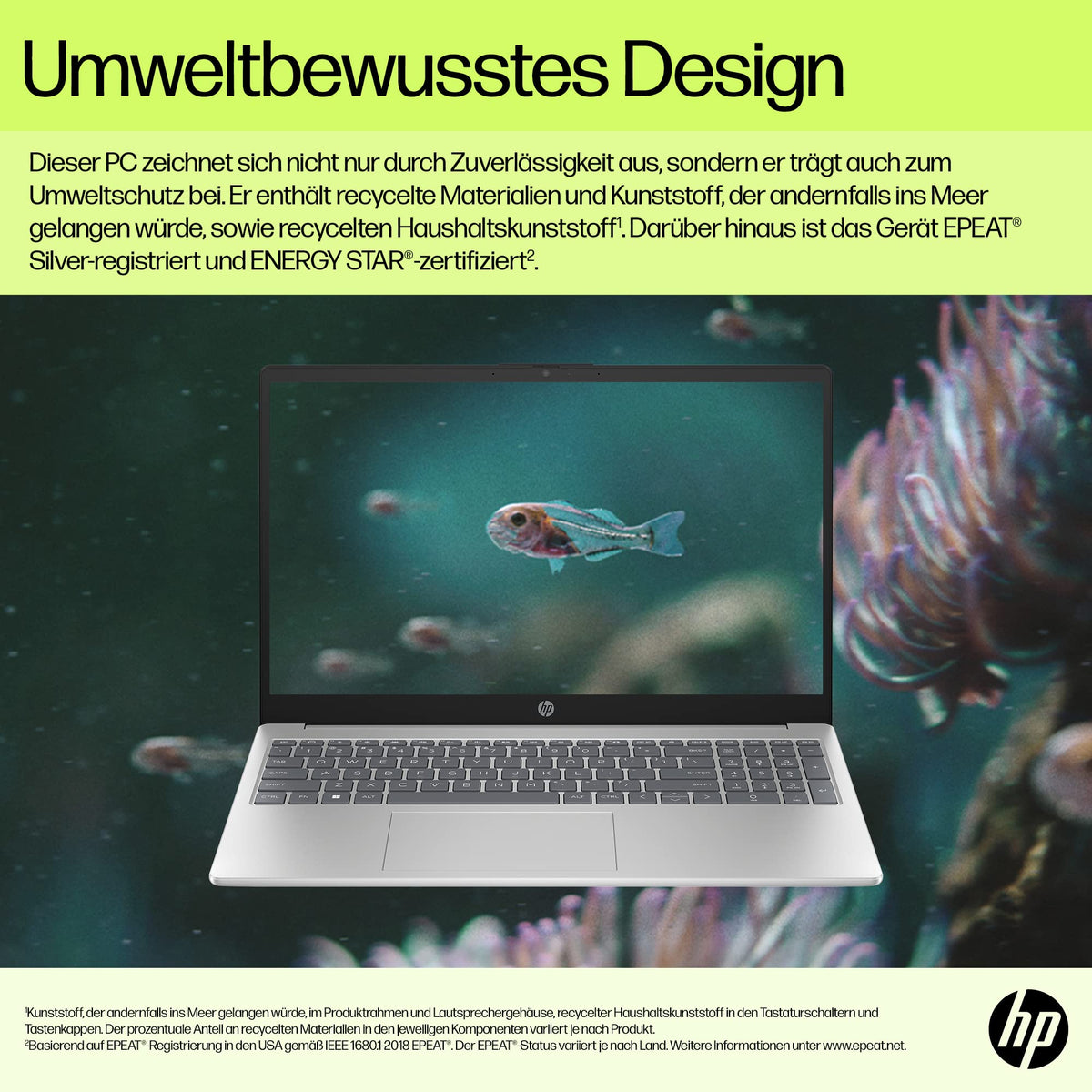 HP Laptop | 15.6" FHD Display | Intel Processor N100 | 4 GB DDR4 RAM | 128 GB UFS | Intel UHD Graphics | Windows 11 Home in S Mode | QWERTY | Natural Silver - B4VP3EA#ABD