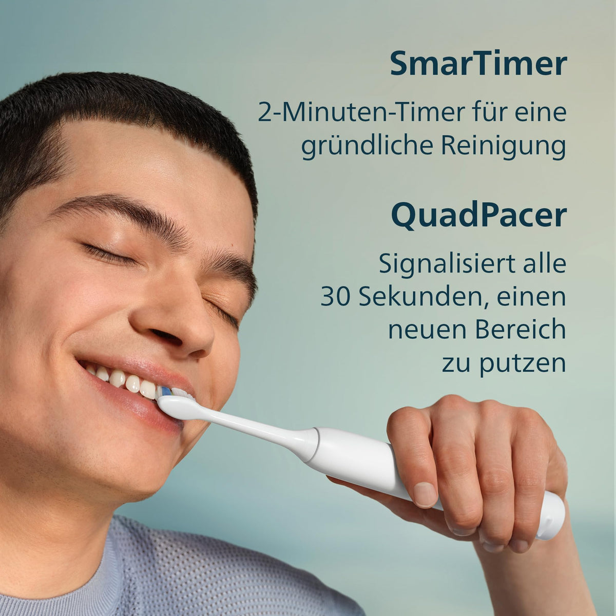 Philips Sonicare Series 3100 Electric Toothbrush – Sonic toothbrush with pressure sensor, three intensity settings, EasyStart, SmarTimer, 14 days battery life, travel case, White, HX4033/21, [New]