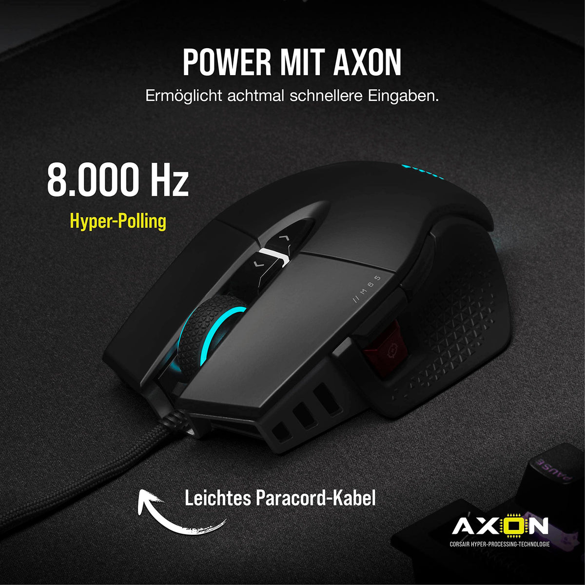 Corsair M65 RGB Ultra Wired Tunable FPS Gaming-Maus - Schwarz - CH-9309411-EU2