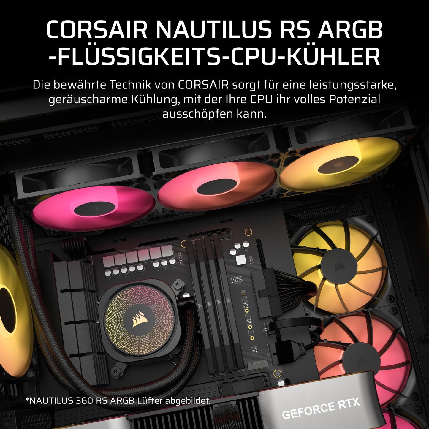 Corsair Nautilus 240 RS ARGB CPU-Flüssigkeitskühler  CW-9060092-WW