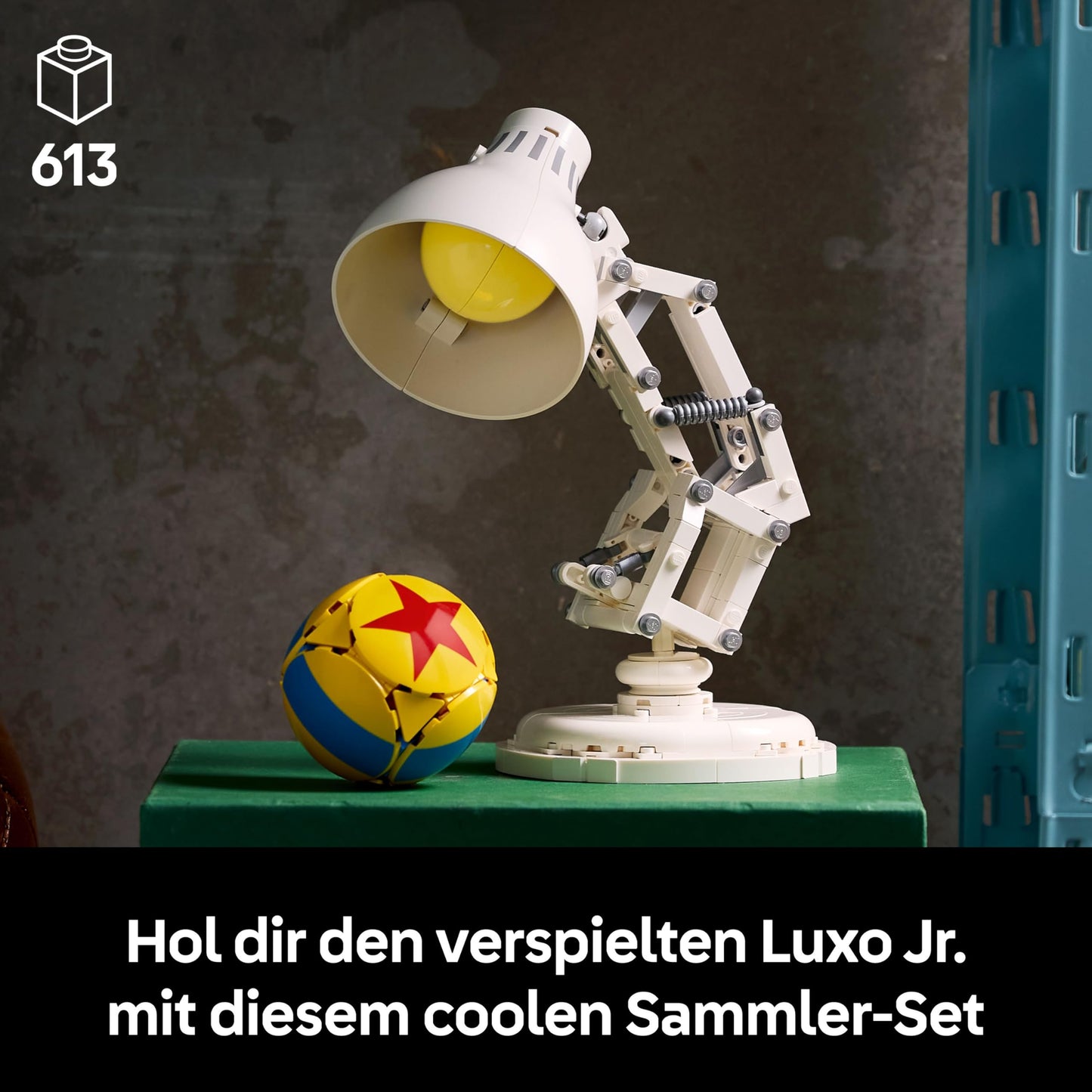 LEGO Ideas Disney Pixar set - model building for adults - 3D puzzle with hidden film references - DIY desk decoration - gift idea for collectors 21357