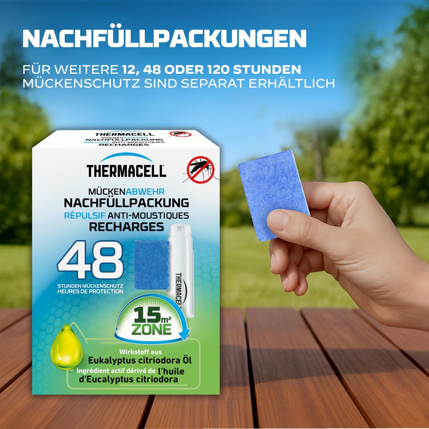 Thermacell mosquito repellent Proactive handheld device innovative mosquito repellent handheld device, ideal for outdoor activities such as camping, fishing or hunting 1 piece - 86601984