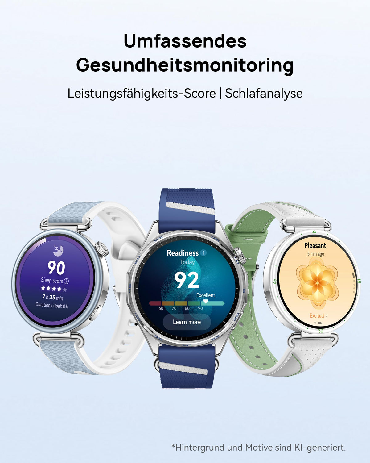 HUAWEI Watch GT 7 Smartwatch with Ski & Bike Features, 46 mm, Blue - Atum-B39FC