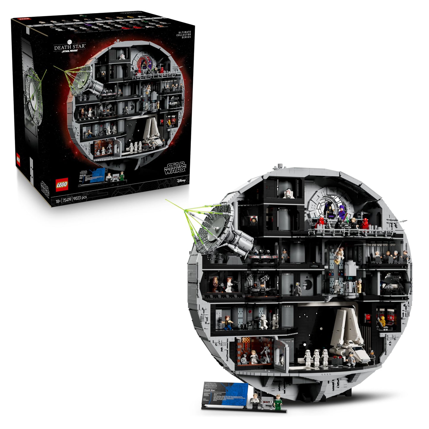 LEGO Star Wars Death Star - Building Set for Adults - Interactive UCS Display Model with 36 Minifigures including Luke Skywalker, Han Solo & Darth Vader - Gift for Men, Women and Fans - 75419