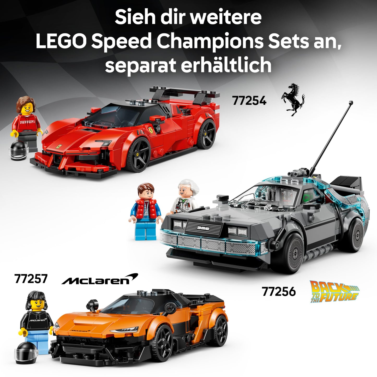 LEGO Speed Champions Bugatti Vision Gran Turismo hyper sports car - model building with collectible driver minifigure - gaming gift idea for boys aged 9 and up and motorsport fans - 77253