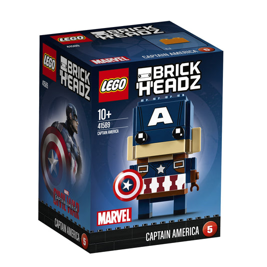 LEGO Brickheadz 41589 - Captain America, construction toy