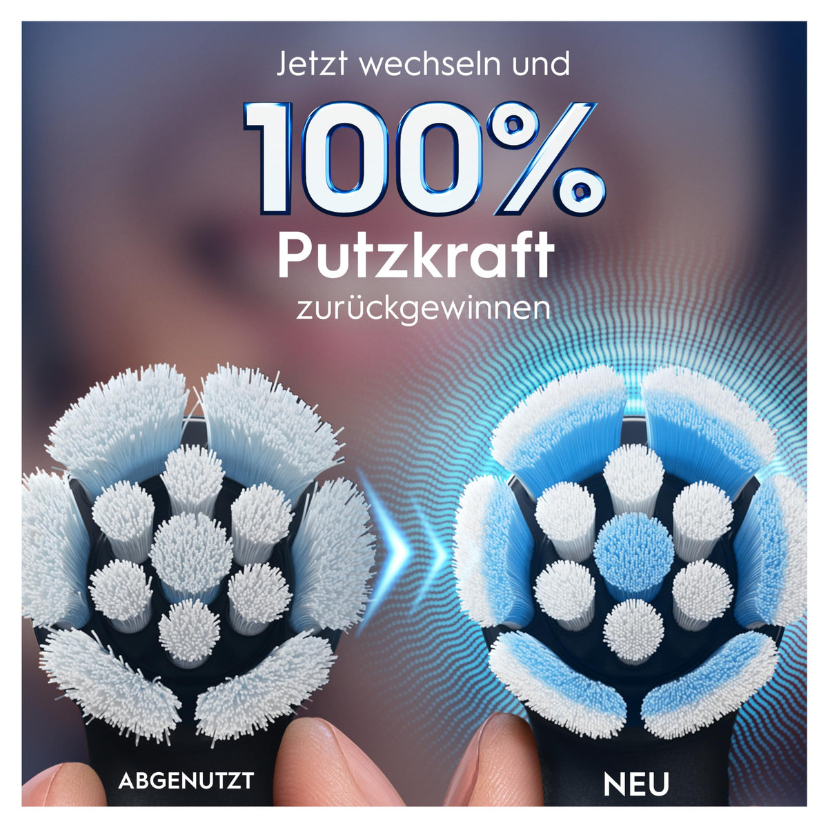 Oral-B iO Curățare Blândă – ORIGINAL Perii de schimb pentru periuțele electrice Oral-B iO – Capete de periuță, atașamente pentru periuțe de dinți, perii de rezervă pentru gingii sensibile – Negru, 4 bucăți - 8700216194631